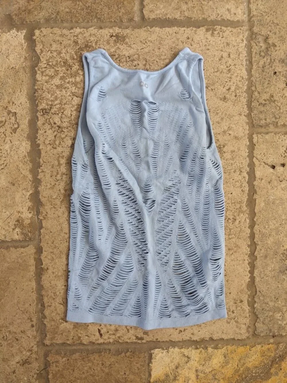 EUC Alo Yoga Women's VIXEN Tank Top - Light Blue - Size Small